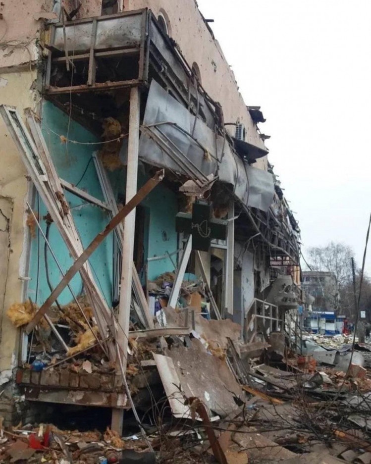 Наслідки обстрілів Ізюму