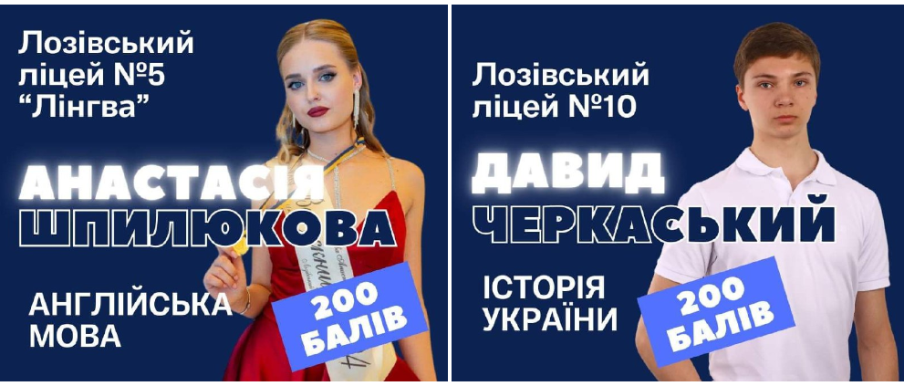 Двоє випускників закладів освіти Лозової за результатами НМТ-2024 отримали 200 балів, 10.07.2024
